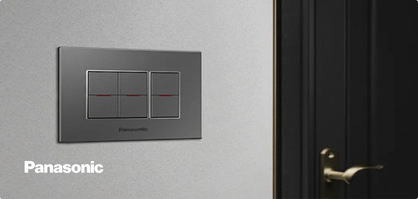 Flat Stylish Switches from Panasonic